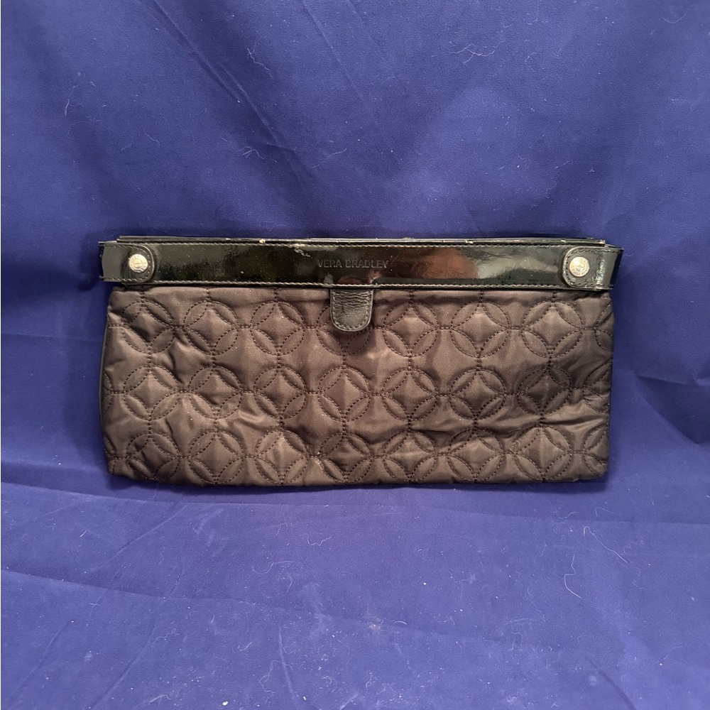 Vera Bradley Black Quilted Wristlet